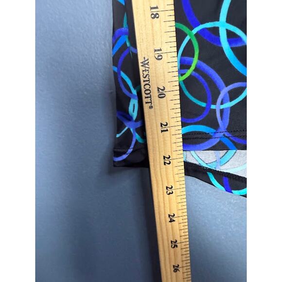 Y2K Halter Top Tankini Women's Size 18 Circle Pattern Princess Diaries Vacation - Picture 8 of 8